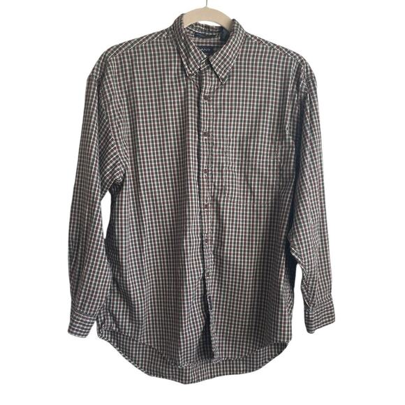 Gant Autumn Oxford Mens Shirt XL Plaid Muted Tone Cotton Button Up Office Casual - Picture 1 of 13